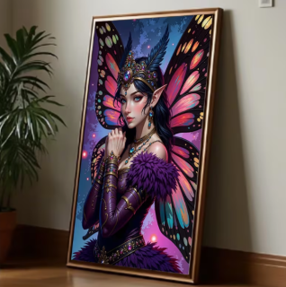 Preview: Diamond Painting Schmetterling-Elfe